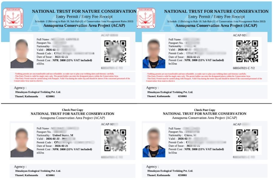 Annapurna Circuit Trek Permit